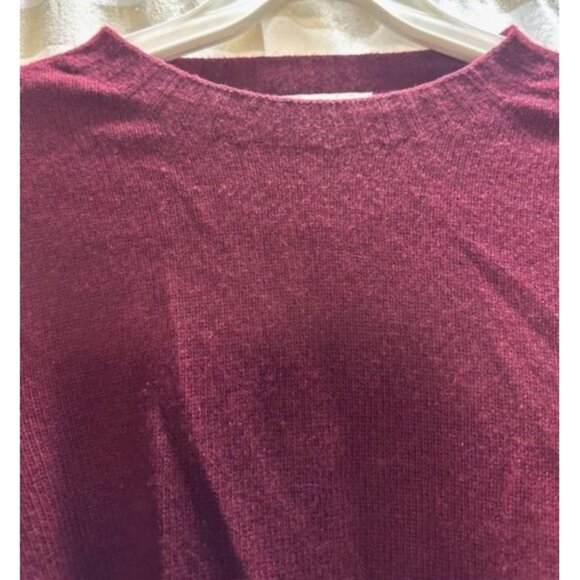 Bianco & Blu Italy Merino Wool Cashmere Blend Cozy Slim Look Crewneck Sweater M - Picture 2 of 8